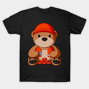 Bricklayer Teddy Bear T-Shirt